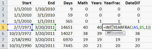 You will see how to calculate someone's current age given their date of birth. You will learn how to calculate an anniversary date.