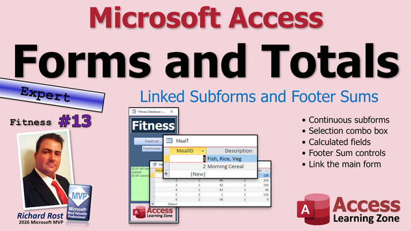 Building a Fitness Database in Microsoft Access, Part 13