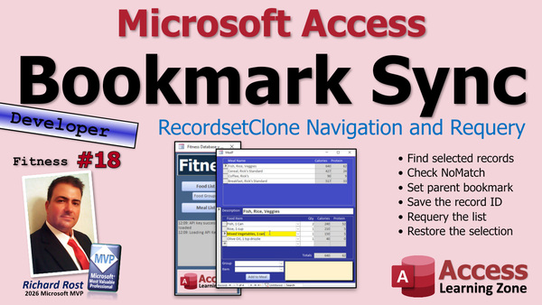 Building a Fitness Database in Microsoft Access, Part 18