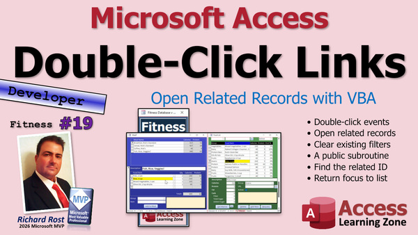 Building a Fitness Database in Microsoft Access, Part 19