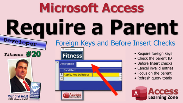 Building a Fitness Database in Microsoft Access, Part 20