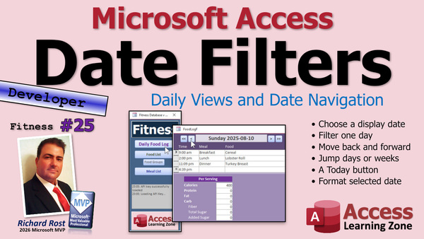 Building a Fitness Database in Microsoft Access, Part 25
