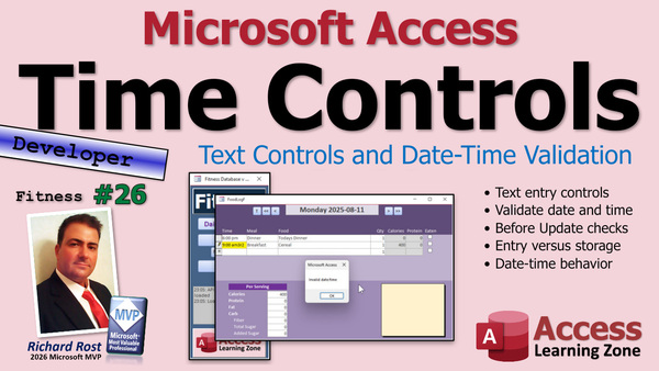 Building a Fitness Database in Microsoft Access, Part 26