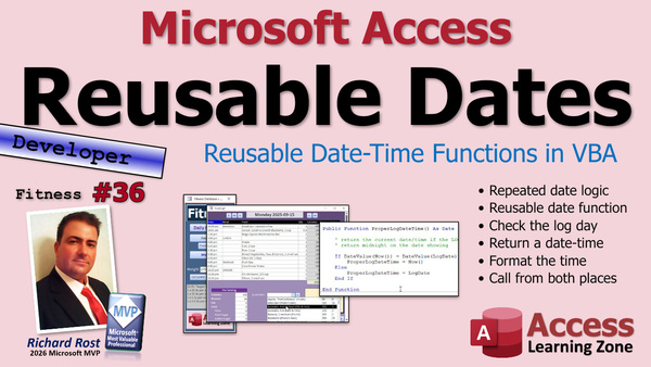 Building a Fitness Database in Microsoft Access, Part 36