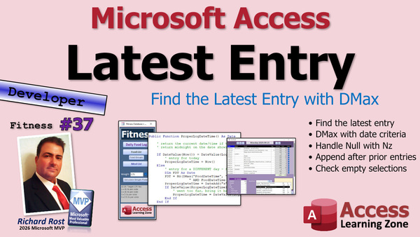 Building a Fitness Database in Microsoft Access, Part 37