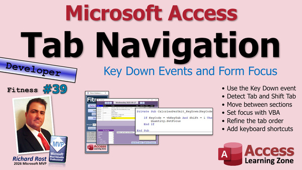 Building a Fitness Database in Microsoft Access, Part 39