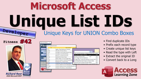 Building a Fitness Database in Microsoft Access, Part 42