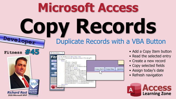 Building a Fitness Database in Microsoft Access, Part 45