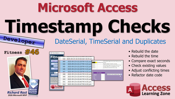 Building a Fitness Database in Microsoft Access, Part 46