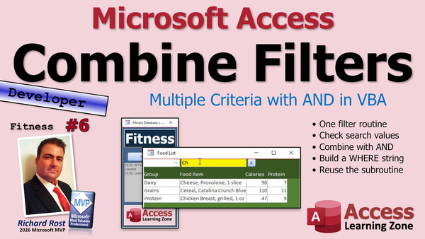 Building a Fitness Database in Microsoft Access, Part 6