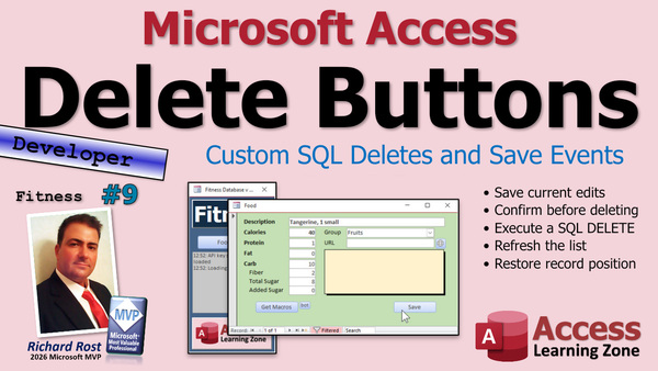 Building a Fitness Database in Microsoft Access, Part 9