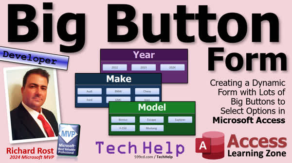 Big Button Form in Microsoft Access - Computer Learning Zone