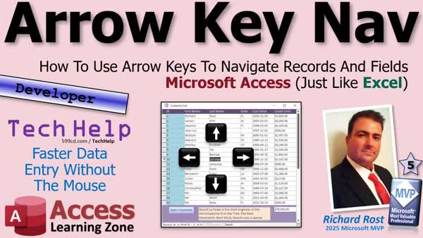 How To Use Arrow Keys To Navigate Records And Fields In Microsoft Access (Just Like Excel)