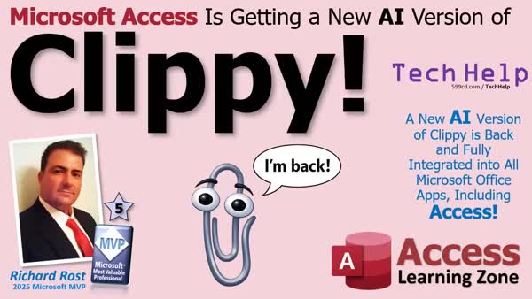 Clippy is Back! Microsoft Access is Getting a New Powerful AI Version of Your Favorite Assistant.