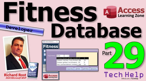 Building a Fitness Database in Microsoft Access, Part 29