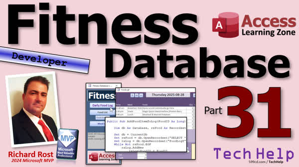 Building a Fitness Database in Microsoft Access, Part 31