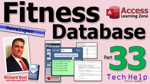Building a Fitness Database in Microsoft Access, Part 33