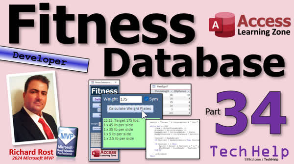 Building a Fitness Database in Microsoft Access, Part 34