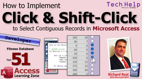 Building a Fitness Database in Microsoft Access, Part 51