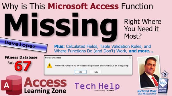 Why Is This Microsoft Access Function Missing Right Where You Need It Most? Fitness #67