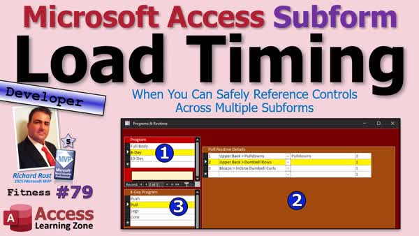 Microsoft Access Subform Load Order Timing: Referencing Controls Across Subforms