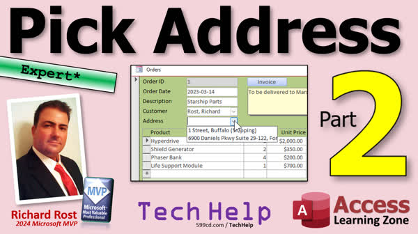 Pick Address in Microsoft Access, Part 2