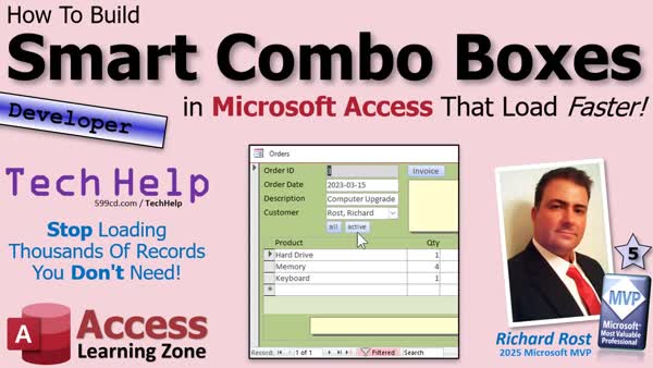 How to Build Smart Combo Boxes in Microsoft Access That Load Faster