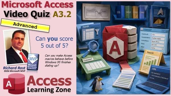 Can a Microsoft Access Macro SetValue Use Back Style Text Values? Video Quiz A3.2