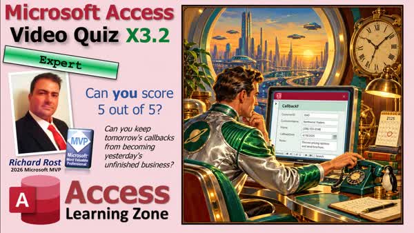 Access Video Quiz X3.2