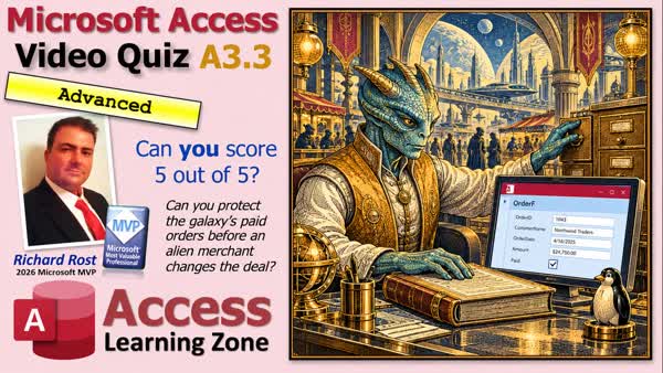 Access Video Quiz A3.3