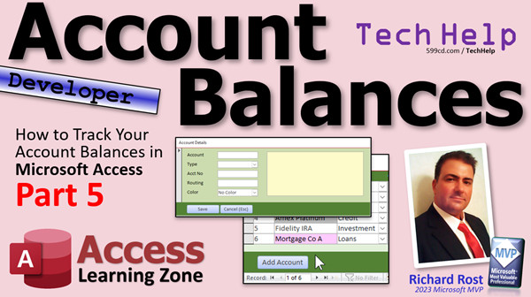 Account Balances in Microsoft Access, Part 5
