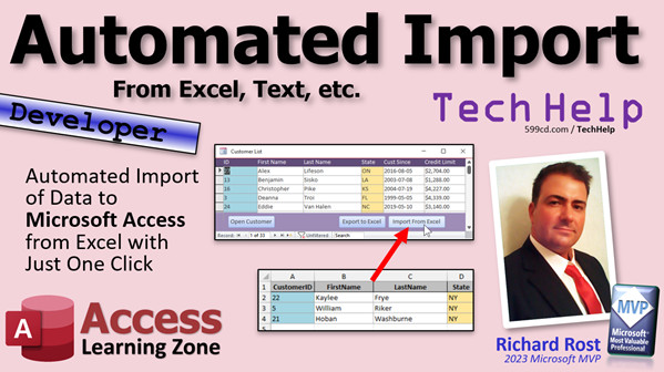 Automated Import to Microsoft Access from Excel