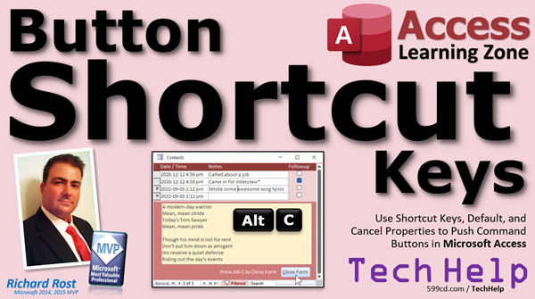 Button Shortcut Keys In Microsoft Access