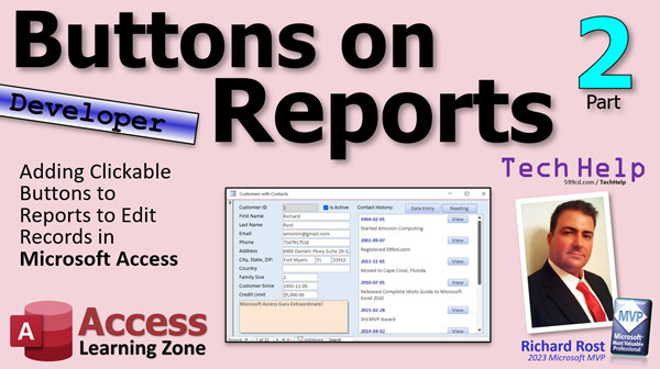 Buttons on Reports in Microsoft Access, Part 2