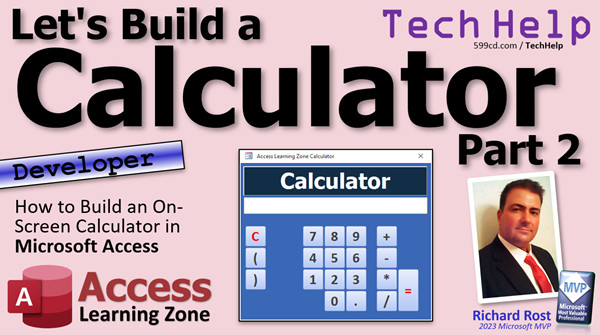 Build a Calculator in Microsoft Access Part 2