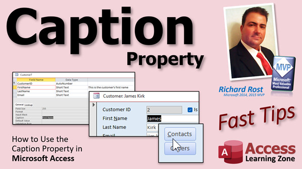 Caption Property in Microsoft Access