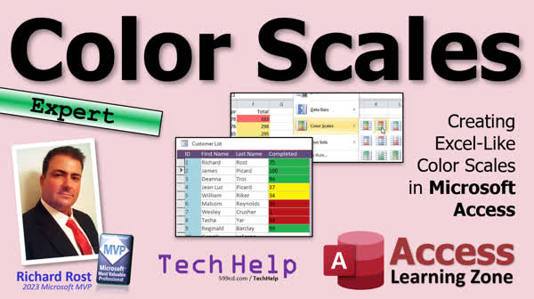 Color Scales in Microsoft Access