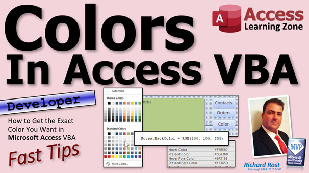 VBA Colors in Microsoft Access