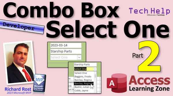 Combo Box Select One in Microsoft Access, Part 2 - Computer Learning Zone