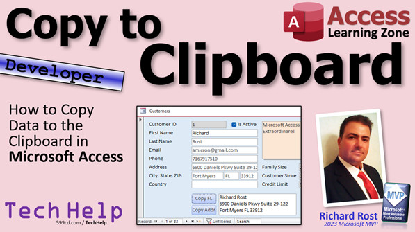 Copy To Clipboard in Microsoft Access