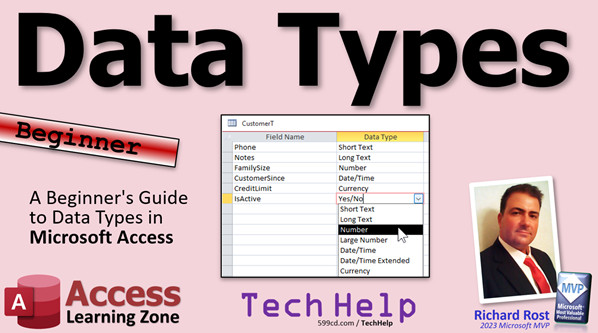 Data Types in Microsoft Access