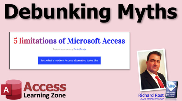 Debunking Myths: 5 limitations of Microsoft Access by Pankaj Taneja of HyperOffice.com
