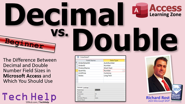 Decimal vs. Double in Microsoft Access