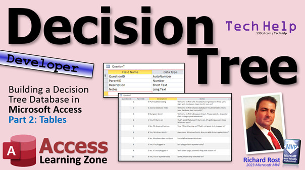 Building a Decision Tree Database in Microsoft Access. Part 2: Tables