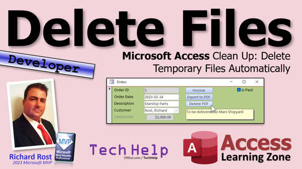 Delete Files in Microsoft Access