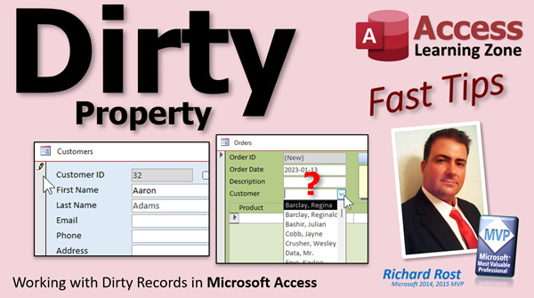 Dirty Property in Microsoft Access