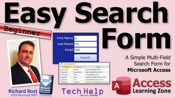 Easy Search Form in Microsoft Access