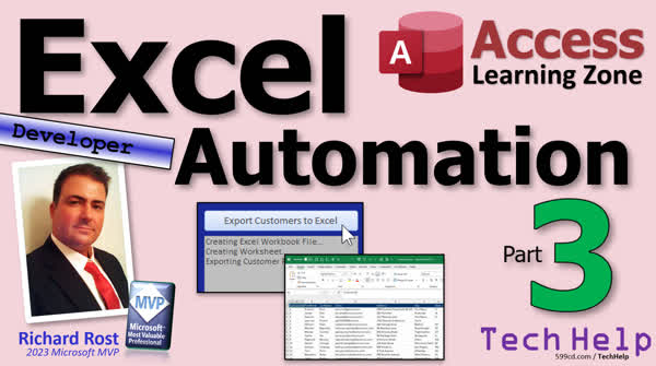 Excel Automation in Microsoft Access, Part 3 - Computer Learning Zone