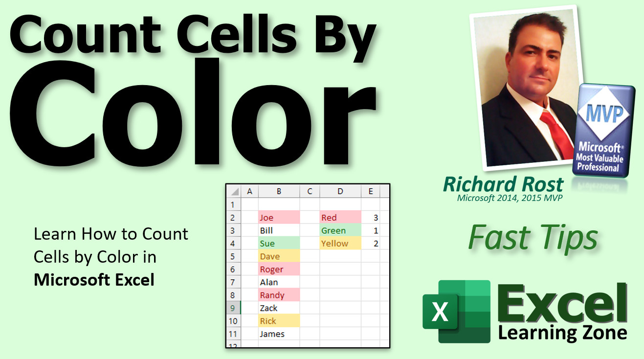 How To Do Count By Color In Excel