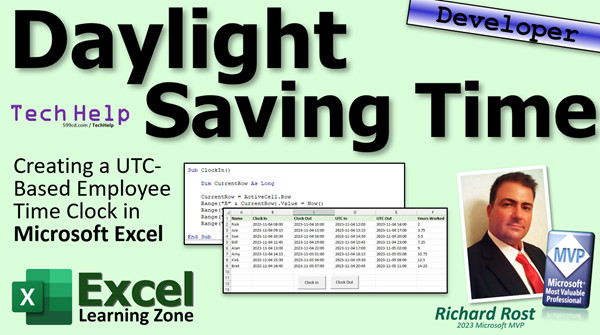 Daylight Saving Time in Microsoft Excel